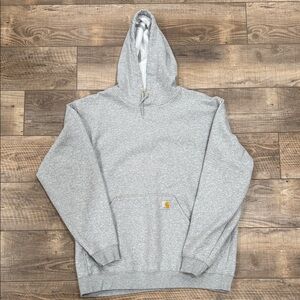 Carhartt Men’s Loose Fit Midweight Sweatshirt, Heather Grey, XL